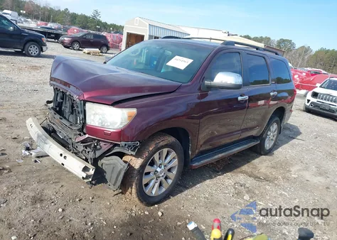 2008 Toyota Sequoia Platinum 5.7L V8 из США, поврежденный, VIN 5TDBY67A98S020484